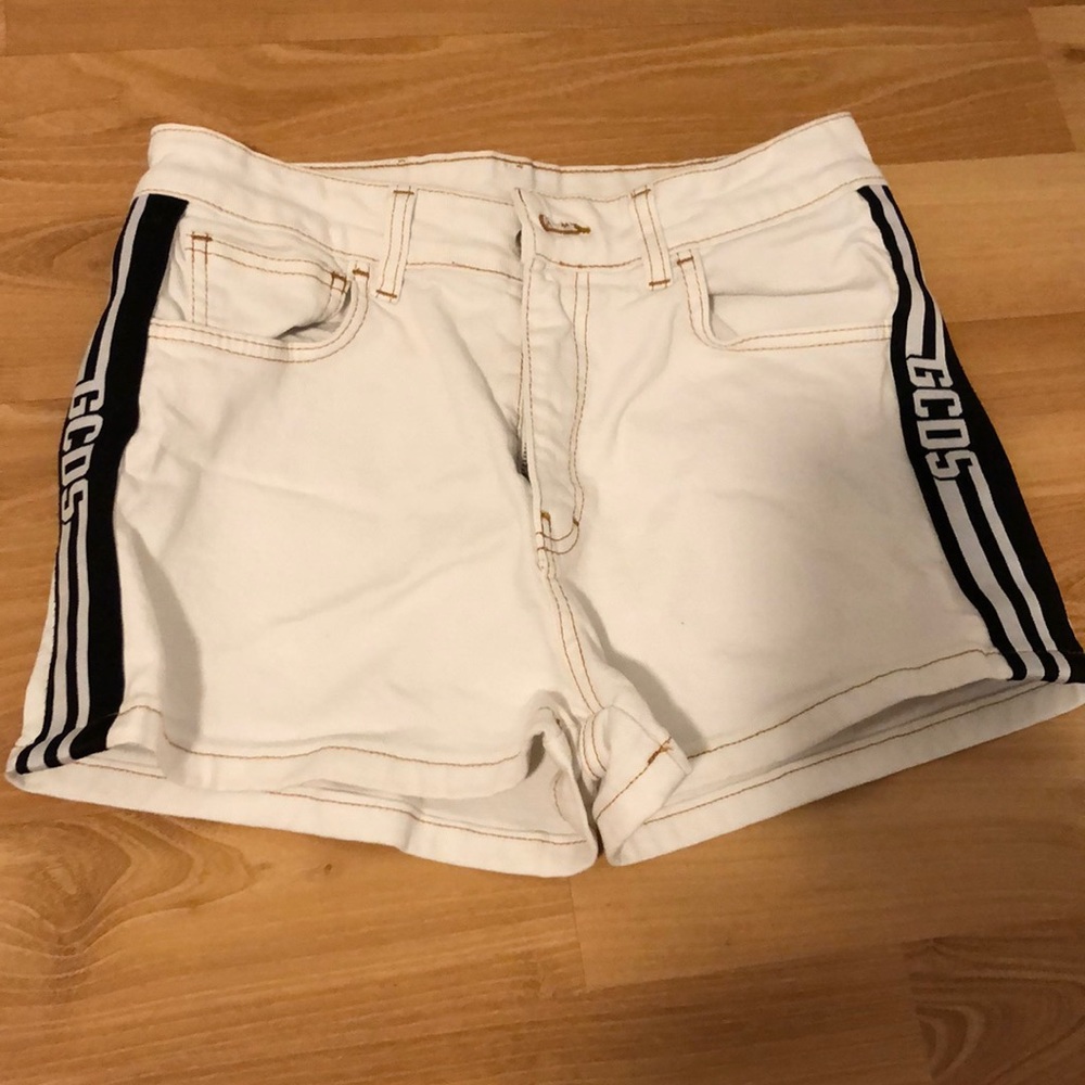 GCDS Women White Jeans Shorts - Size M